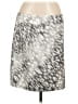 AK Anne Klein 100% Polyester Animal Print Gray Silver Casual Skirt Size 14 - photo 1