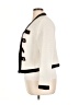 ELOQUII 100% Polyester Chevron-herringbone Ivory Blazer Size 14 Plus - photo 5