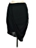 Express 100% Rayon Solid Black Casual Skirt Size M - photo 1