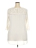 Decree 100% Polyester Ivory 3/4 Sleeve Blouse Size XXL - photo 2