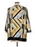 Bob Mackie 100% Polyester Yellow 3/4 Sleeve Blouse Size L - photo 2