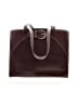 Jacobson's 100% Leather Burgundy Brown Leather Shoulder Bag One size - photo 1