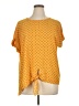 Liberty Love 100% Polyester Orange Short Sleeve Top Size 1XL - photo 1