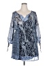 Knox Rose 100% Polyester Paisley Blue Casual Dress Size XXL - photo 1