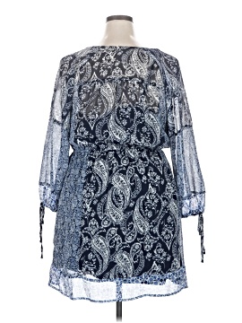 knox rose blue dress Knox Rose Women's Long Sleeve Button-Front Dress