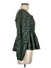 Shein 100% Polyester Green Long Sleeve Blouse Size 6 - photo 4