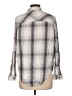 Mudd Plaid Gray Long Sleeve Blouse Size L - photo 2