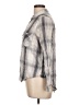 Mudd Plaid Gray Long Sleeve Blouse Size L - photo 5
