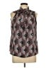 By Design 100% Polyester Burgundy Sleeveless Blouse Size L - photo 1