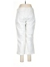 Banana Republic 100% Polyester Stripes White Casual Pants Size 8 - photo 2