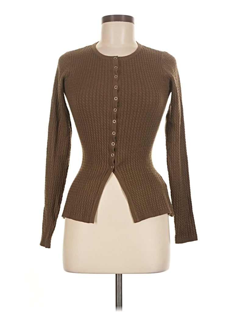 Pre-owned Weworewhat Cardigan Sweater In Brown