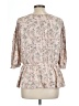 MELLODAY Pink 3/4 Sleeve Blouse Size L - photo 2