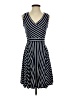 Max Studio Stripes Blue Casual Dress Size XS - photo 1