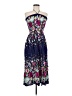 Unbranded Floral Blue Cocktail Dress Size M (estimated) - photo 1