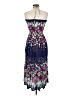 Unbranded Floral Blue Cocktail Dress Size M (estimated) - photo 2