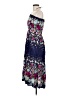 Unbranded Floral Blue Cocktail Dress Size M (estimated) - photo 5