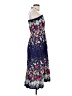 Unbranded Floral Blue Cocktail Dress Size M (estimated) - photo 4