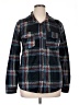 O'Neill 100% Polyester Plaid Black Long Sleeve Blouse Size XL - photo 1