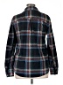 O'Neill 100% Polyester Plaid Black Long Sleeve Blouse Size XL - photo 2