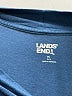 Lands' End Blue 3/4 Sleeve Blouse Size M - photo 7