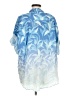 Surf Gypsy 100% Rayon Tropical Blue 3/4 Sleeve Blouse Size M - photo 2