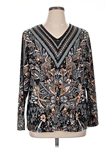 Bob Mackie Long Sleeve Blouse (view 1)