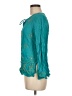 White Stag 100% Rayon Teal Long Sleeve Blouse Size M - photo 5