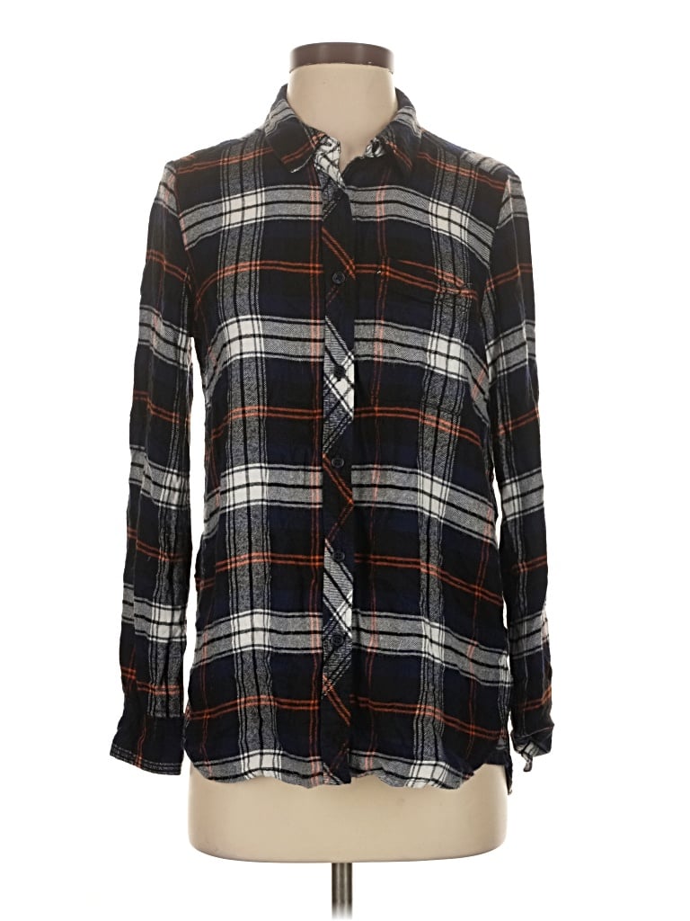 Pre-owned Melloday Long Sleeve Button Down Shirt In Black