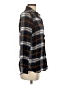MELLODAY 100% Rayon Plaid Black Long Sleeve Button-Down Shirt Size S - photo 4