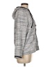 Talbots 100% Cotton Gray Zip Up Hoodie Size M - photo 4