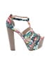 Jessica Simpson Tropical Pink Green Heels Size 7 1/2 - photo 1