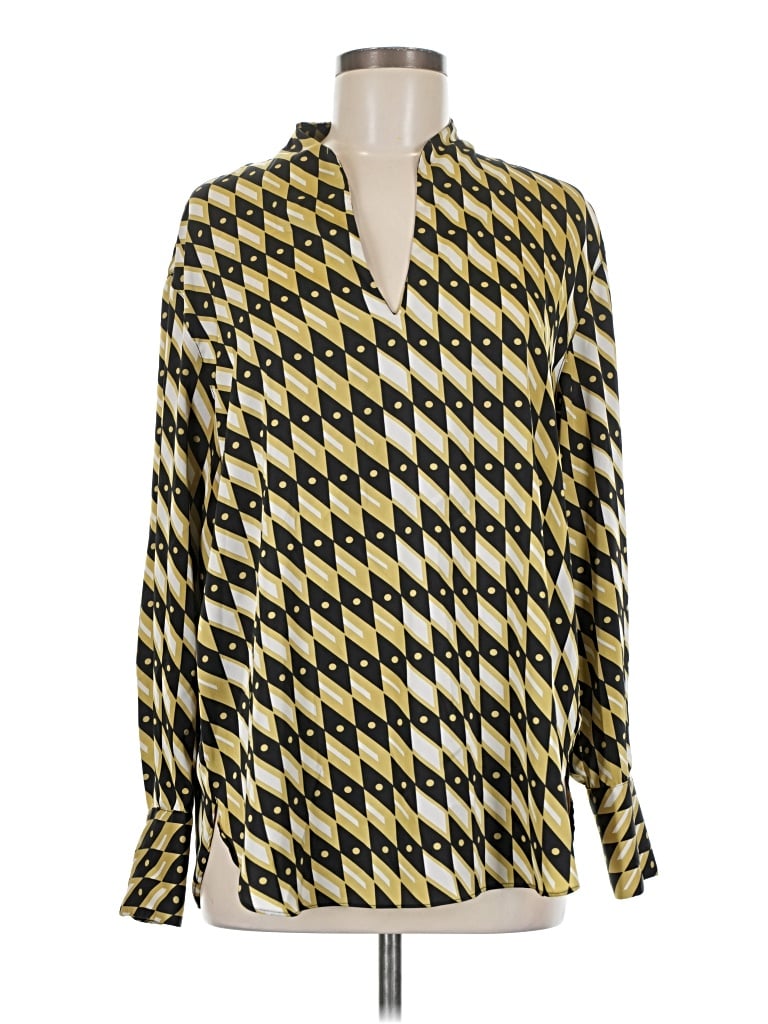 Pre-owned J By Joie Long Sleeve Blouse In Yellow