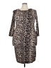 Unbranded Animal Print Brown Casual Dress Size 3X - photo 1