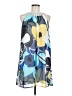 AUW Print Blue Casual Dress Size M (estimated) - photo 1