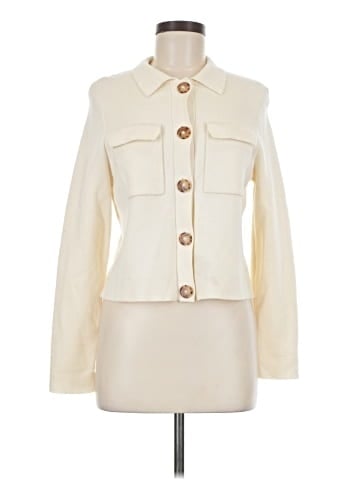 LA MAILLE SEZANE Paris Wool Cardigan (view 1)