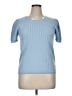 Draper James Blue Short Sleeve Top Size XL - photo 1