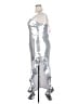 Southern Fried Chics 100% Polyester Metallic Silver Cocktail Dress Size 3X - photo 5