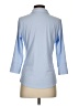J. McLaughlin Blue 3/4 Sleeve Button-Down Shirt Size S - photo 2