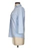 J. McLaughlin Blue 3/4 Sleeve Button-Down Shirt Size S - photo 5