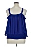 Bold Elements 100% Polyester Blue 3/4 Sleeve Blouse Size XL - photo 2