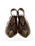 Joie 100% Leather Animal Print Brown Heels Size EU 39 - photo 2
