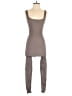 OQQ Solid Brown Jumpsuit Size S - photo 1