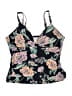 Freshwater Floral Black Swimsuit Top Size L - photo 1
