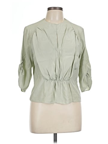 FRAME 3/4 Sleeve Silk Top (view 1)