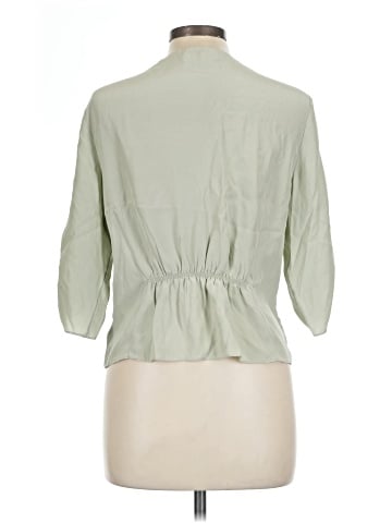 FRAME 3/4 Sleeve Silk Top (view 2)