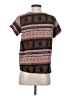 H.I.P. Happening in the Present 100% Polyester Brown Short Sleeve Top Size S - photo 2