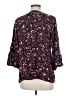 Gloria Vanderbilt 100% Viscose Floral Blue 3/4 Sleeve Blouse Size M - photo 2