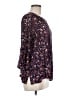 Gloria Vanderbilt 100% Viscose Floral Blue 3/4 Sleeve Blouse Size M - photo 4