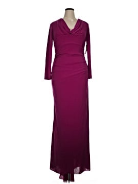 badgley mischka burgundy dress Badgley Mischka Women's Stretch-Crepe Cape-Sleeve Midi-Dress - Navy main image 0