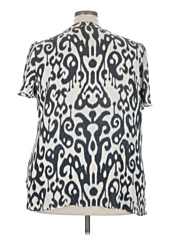 Rose + Olive Short Sleeve Blouse (view 2)